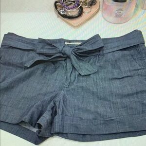 Women's Blue Bow-Tie Shorts